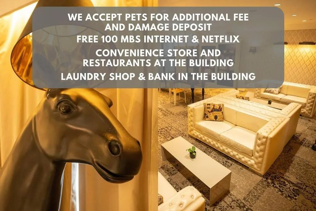 Studio At Makati Center With Fast Net, Netflix And 40In Tv Manila 0*,  Filipíny